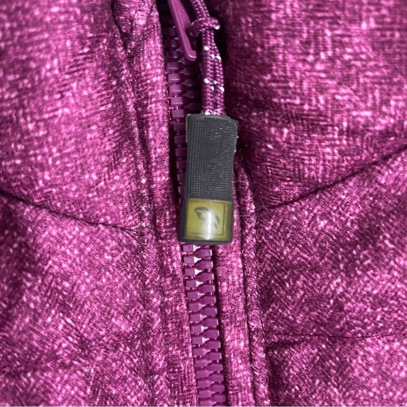 Green Tea Purple Sparkle Faux Fur Lined Puffer Plus Size Vest XXL - Picture 4 of 7